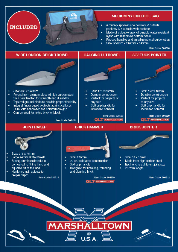 Bricklayers kit clearance
